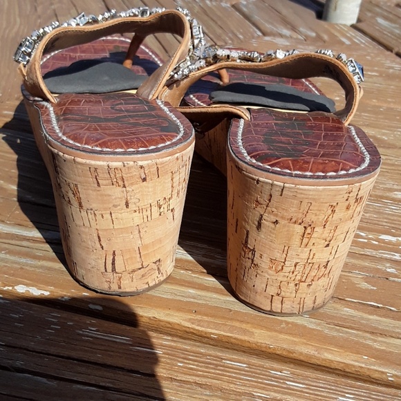 Sam Edelman Randi Wedge Flip Flops 6.5 - Picture 2 of 4